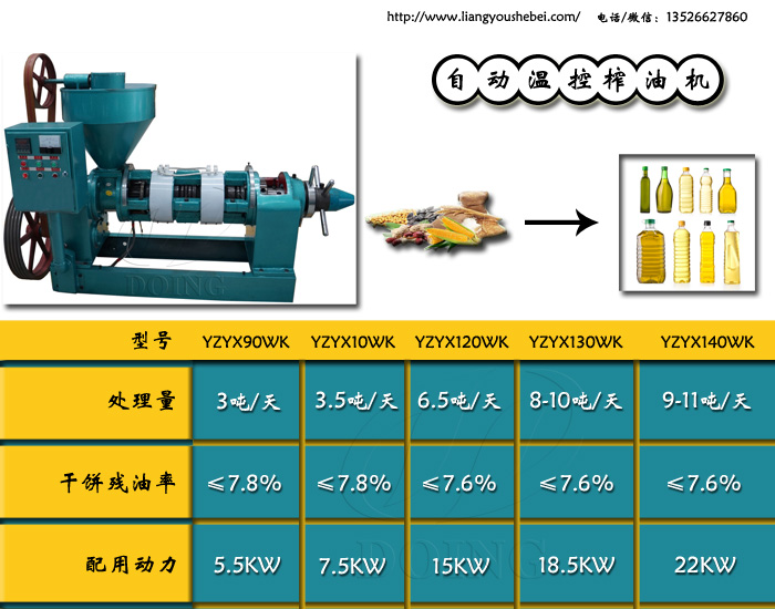 自动温控榨油机